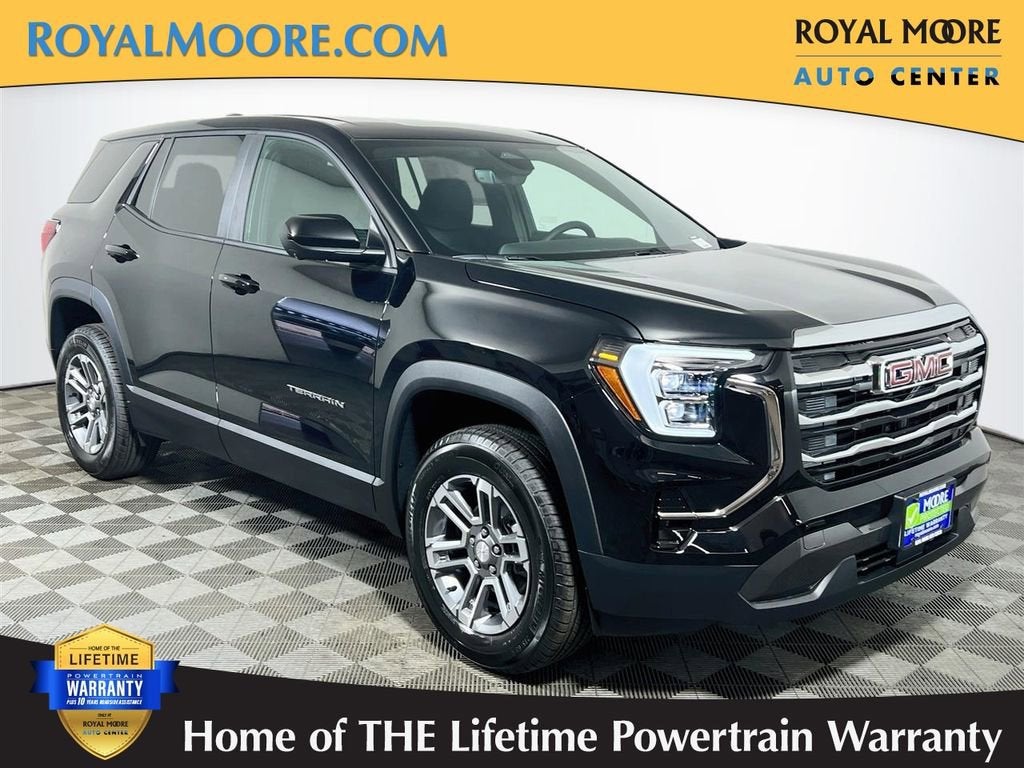 2026 GMC Terrain Elevation in Ebony Twilight Metallic — front three-quarter view