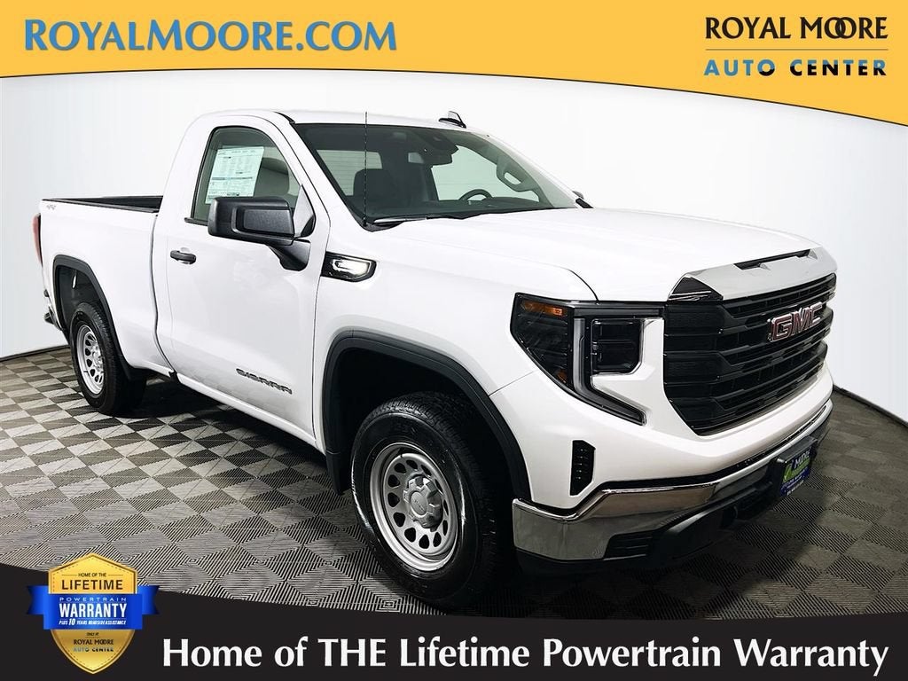 2026 GMC Sierra 1500 Pro in Summit White — front three-quarter view
