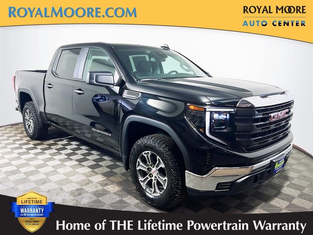 2026 GMC Sierra 1500 Pro in Onyx Black — front three-quarter view