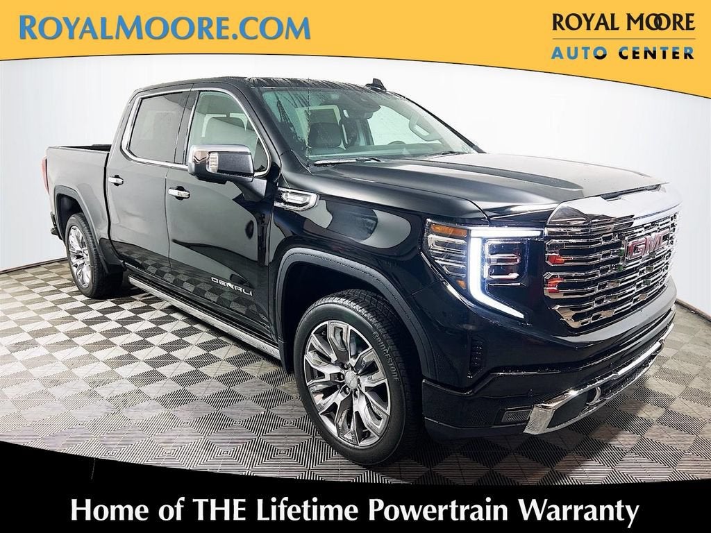 2026 GMC Sierra 1500 Denali in Onyx Black — front three-quarter view