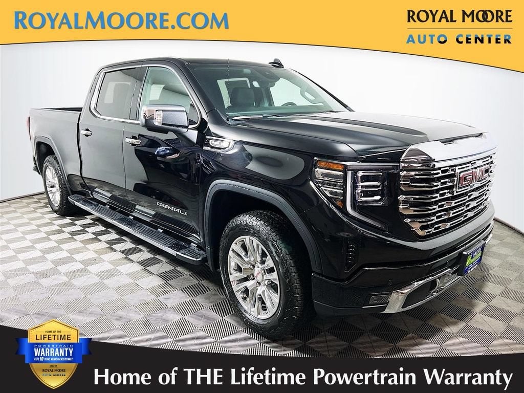 2026 GMC Sierra 1500 Denali in Onyx Black — front three-quarter view