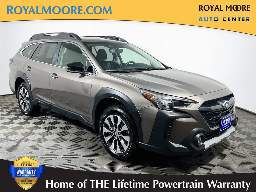 2024 Subaru Outback Limited in Brilliant Bronze Metallic — front three-quarter view