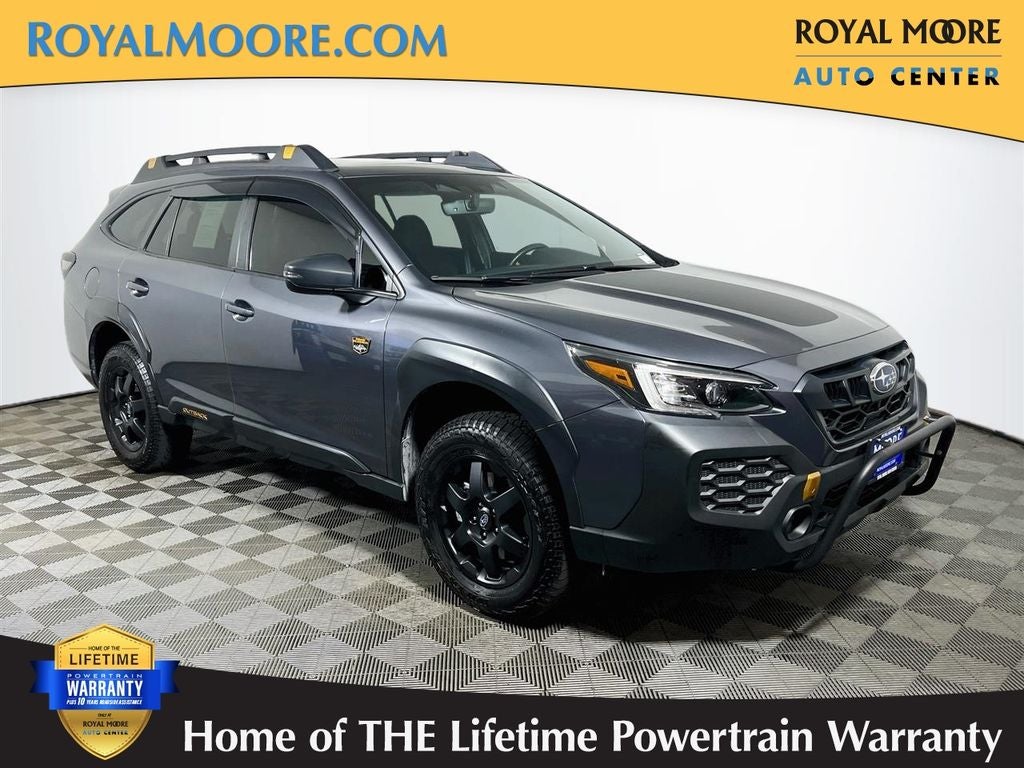2024 Subaru Outback Wilderness in Magnetite Gray Metallic — front three-quarter view