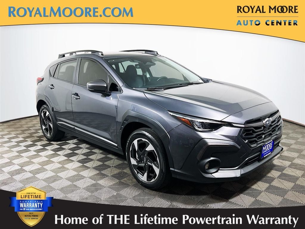 2024 Subaru Crosstrek Limited in Magnetite Gray Metallic — front three-quarter view