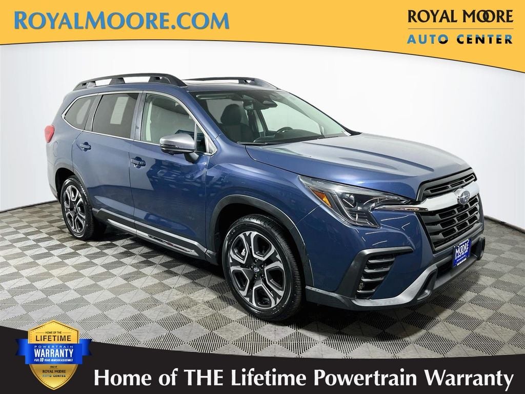 2023 Subaru Ascent Limited in Cosmic Blue Pearl — front three-quarter view