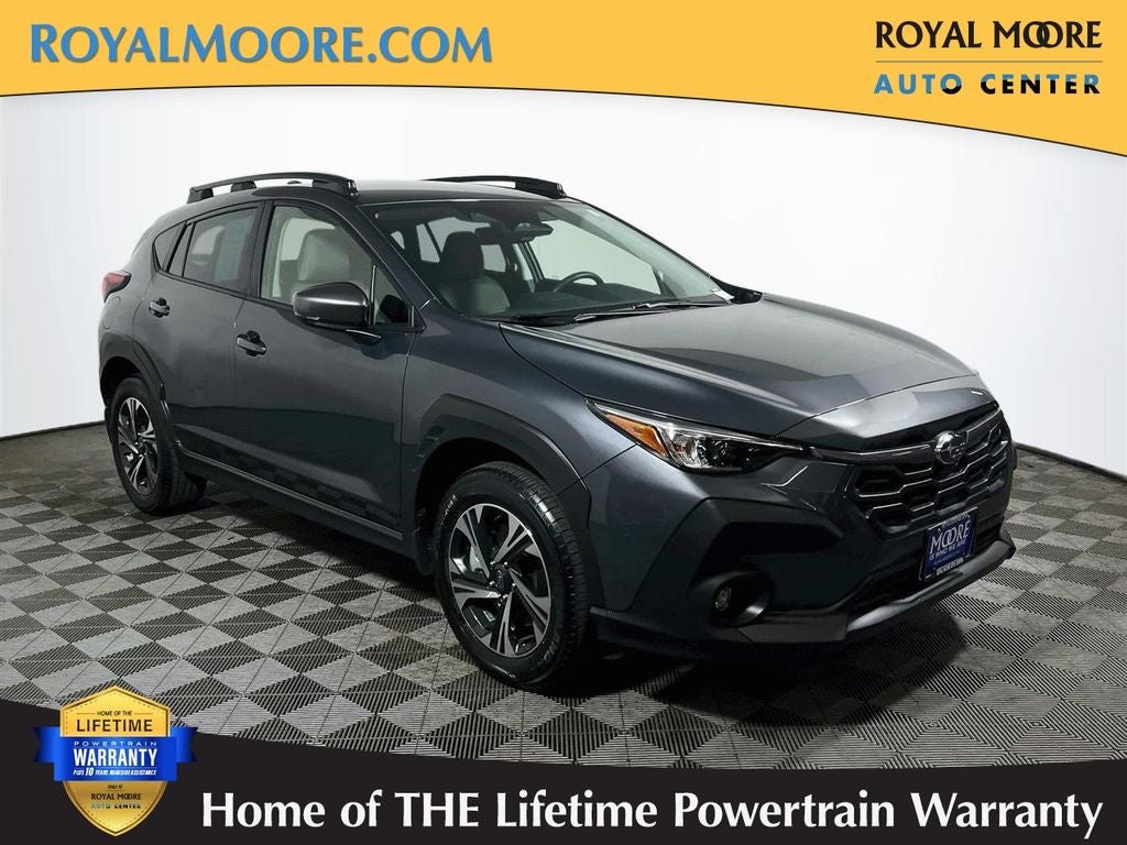 2024 Subaru Crosstrek Premium in Magnetite Gray Metallic — front three-quarter view