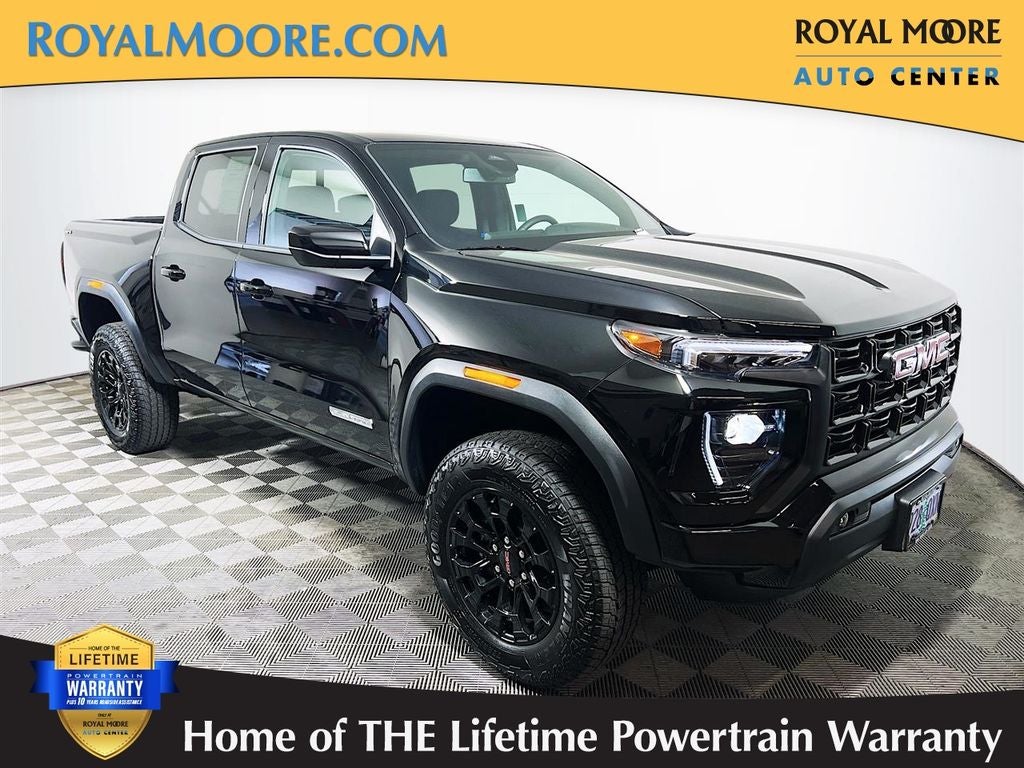 2026 GMC Canyon Elevation in Onyx Black — front three-quarter view