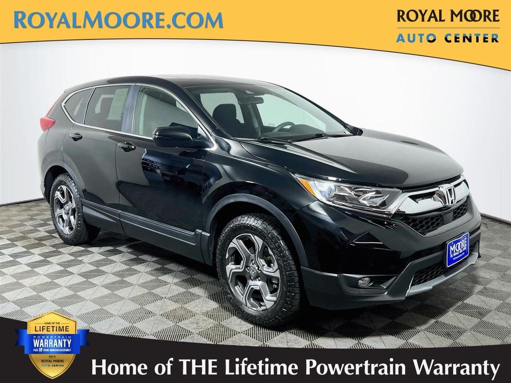2018 Honda CR-V EX in Black — front three-quarter view