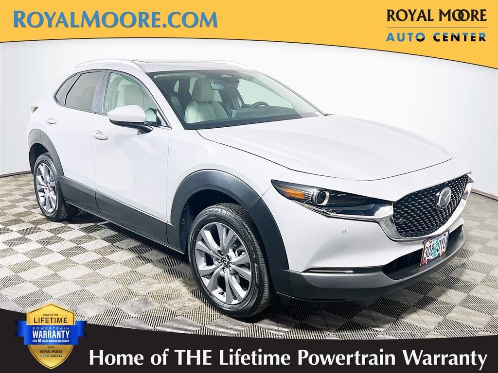 2026 Mazda Mazda CX-30 2.5 S Premium in Aero Gray Metallic — front three-quarter view