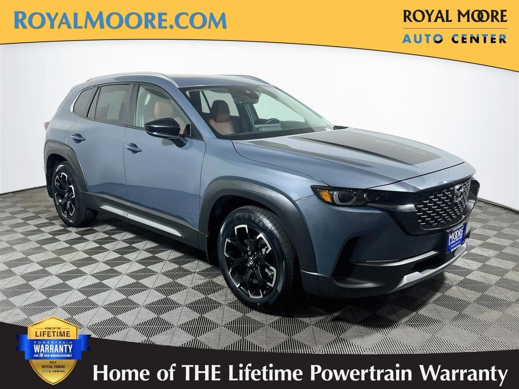 2023 Mazda Mazda CX-50 2.5 Turbo Meridian Edition in Polymetal Gray Metallic — front three-quarter view