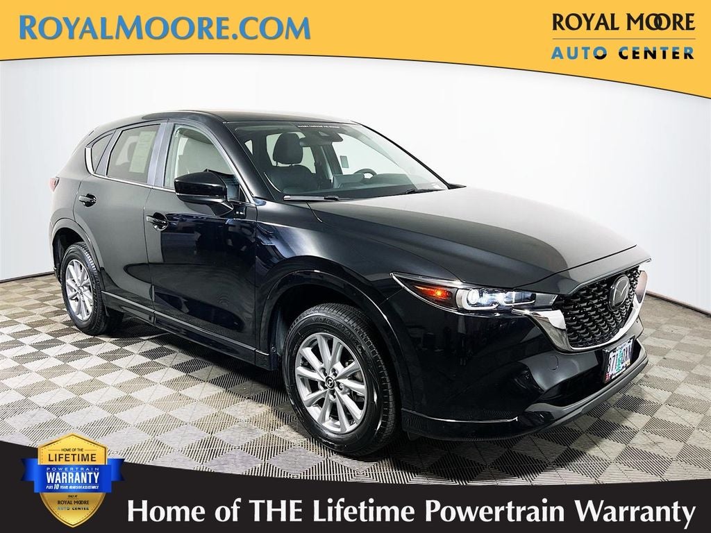 2025 Mazda Mazda CX-5 2.5 S Select Package in Jet Black Mica — front three-quarter view
