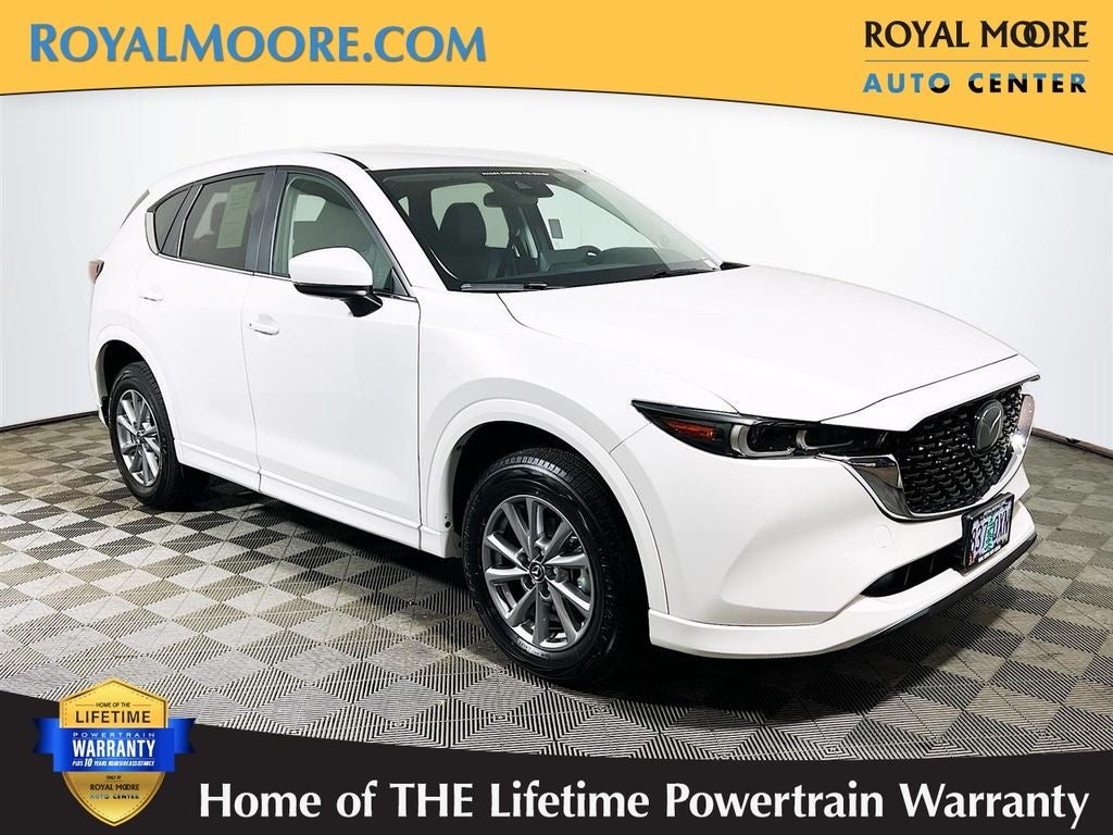 2025 Mazda Mazda CX-5 2.5 S Select Package in Rhodium White Metallic — front three-quarter view