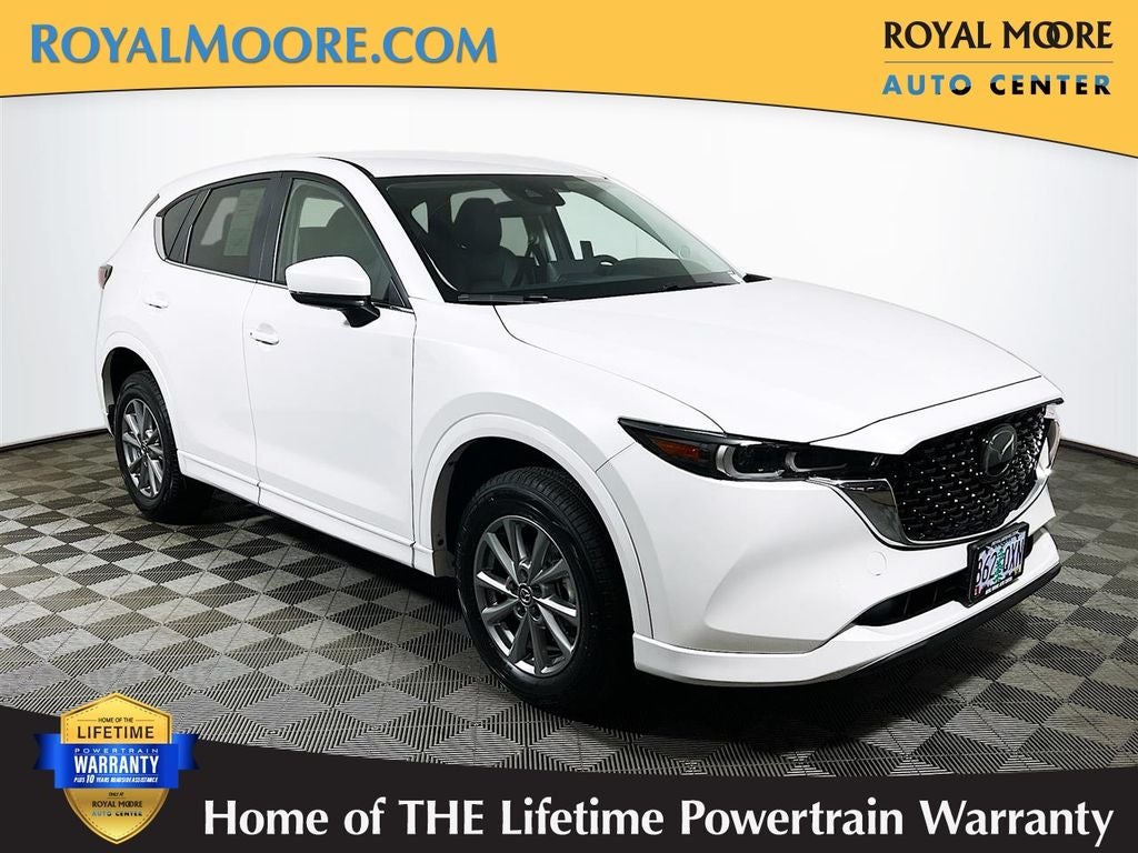 2025 Mazda Mazda CX-5 2.5 S Select Package in Rhodium White Metallic — front three-quarter view