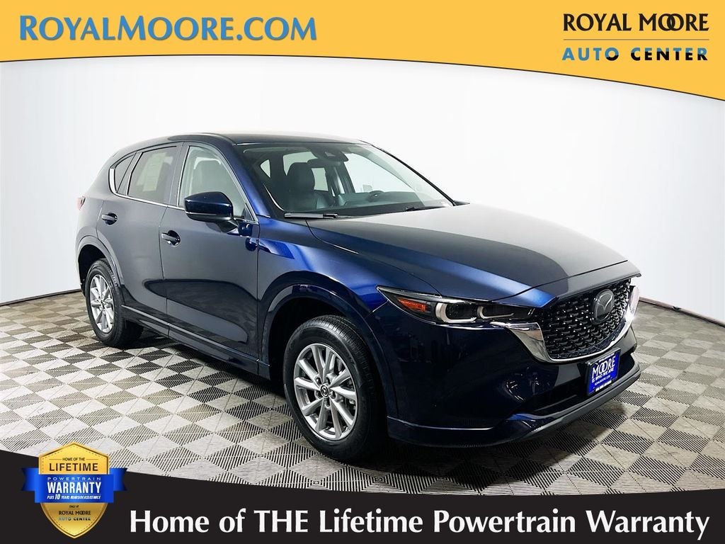 2024 Mazda Mazda CX-5 2.5 S Select Package in Deep Crystal Blue Mica — front three-quarter view
