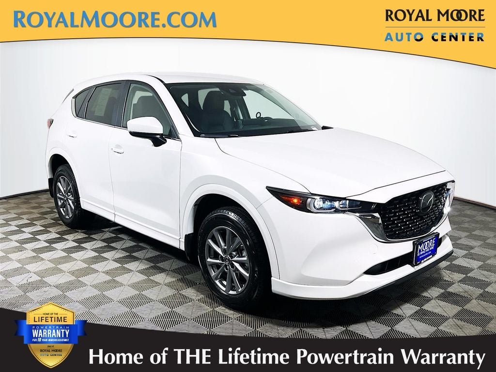 2025 Mazda Mazda CX-5 2.5 S Select Package in Rhodium White Metallic — front three-quarter view