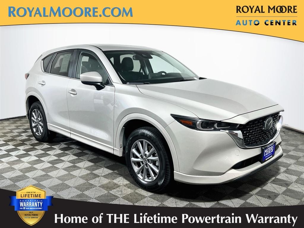 2025 Mazda Mazda CX-5 2.5 S Preferred Package in Platinum Quartz Metallic — front three-quarter view
