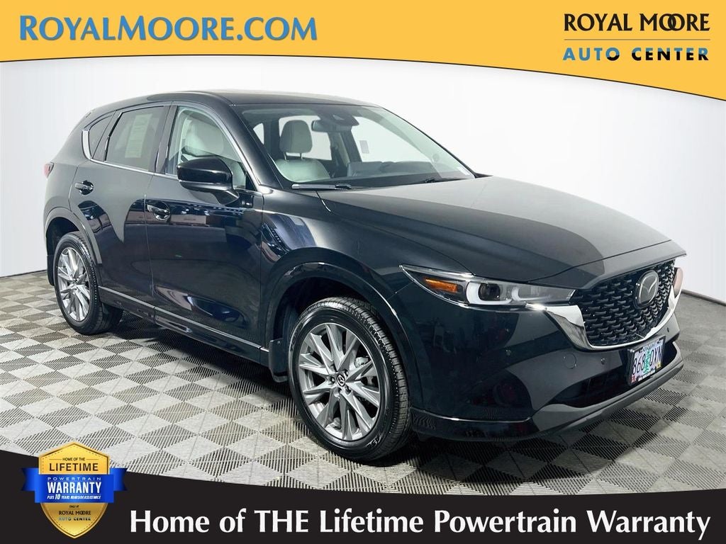 2025 Mazda Mazda CX-5 2.5 S Premium Plus Package in Jet Black Mica — front three-quarter view