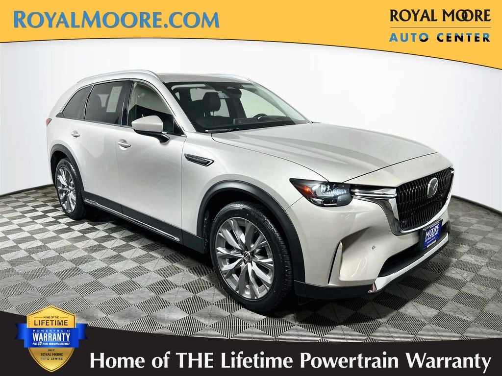 2024 Mazda Mazda CX-90 3.3 Turbo Premium in Platinum Quartz — front three-quarter view
