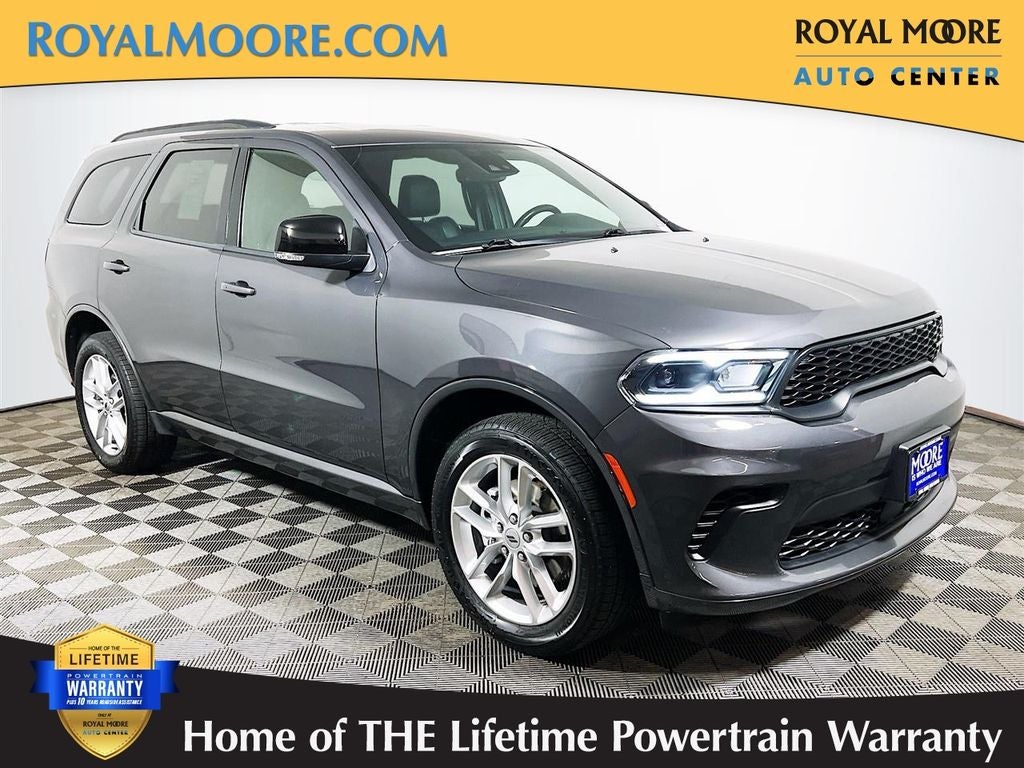 2024 Dodge Durango GT Plus in Vapor Gray — front three-quarter view