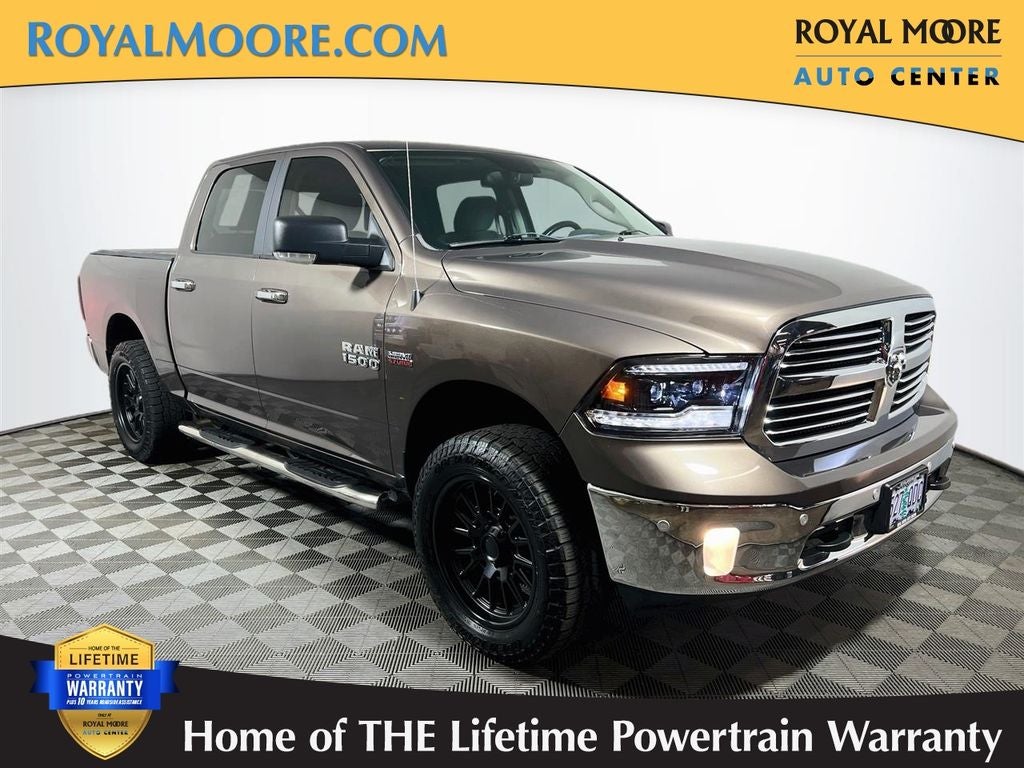2018 RAM 1500 Big Horn in Walnut Brown Metallic Clearcoat — front three-quarter view