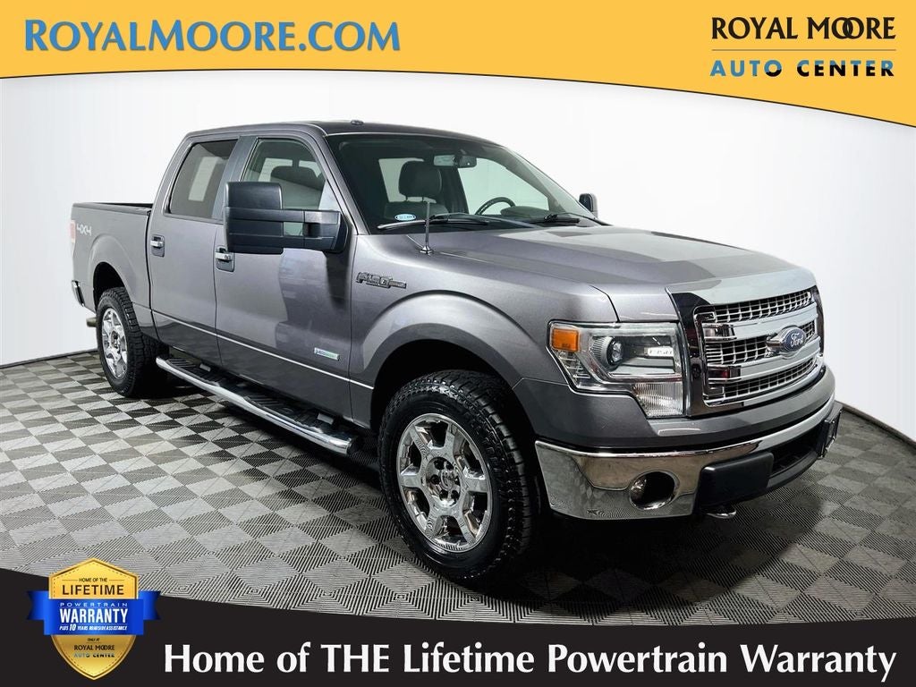 2014 Ford F-150 XLT in Sterling Gray Metallic — front three-quarter view