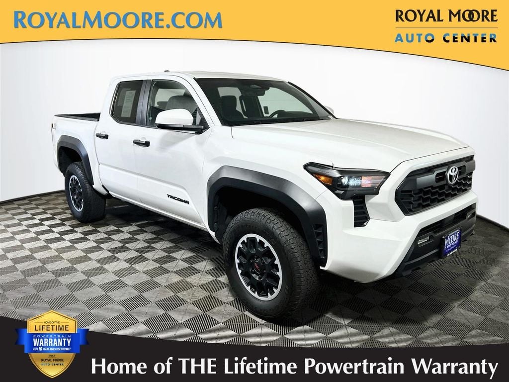 2024 Toyota Tacoma TRD Off-Road in Ice Cap — front three-quarter view