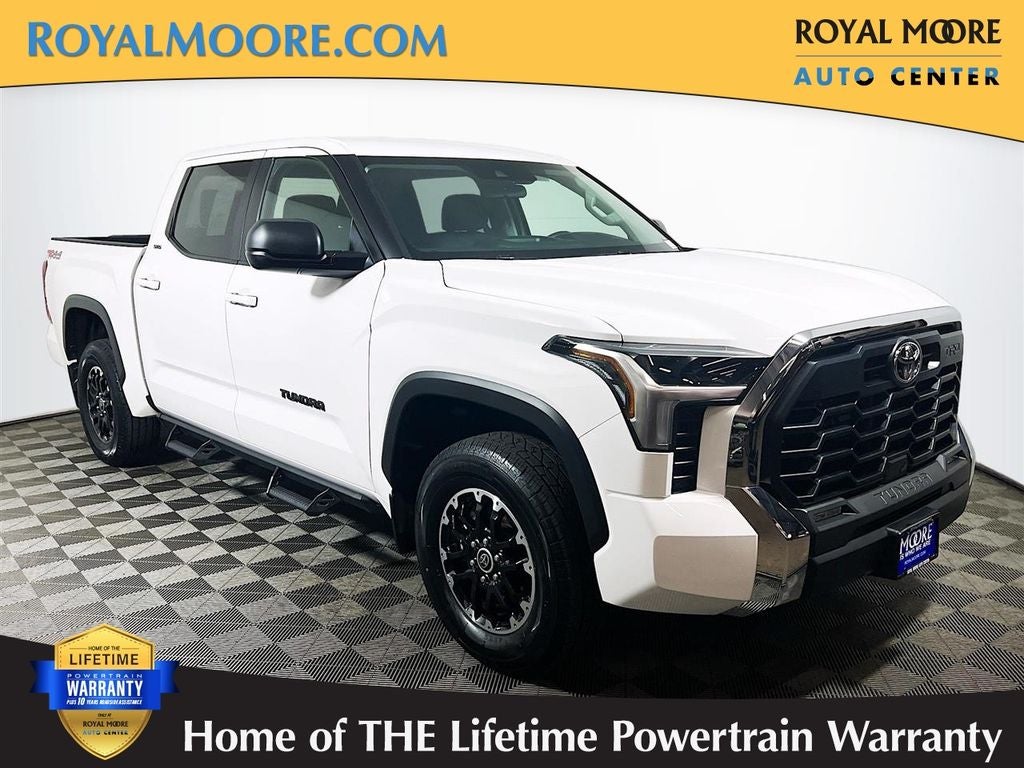 2024 Toyota Tundra SR5 in Ice Cap — front three-quarter view