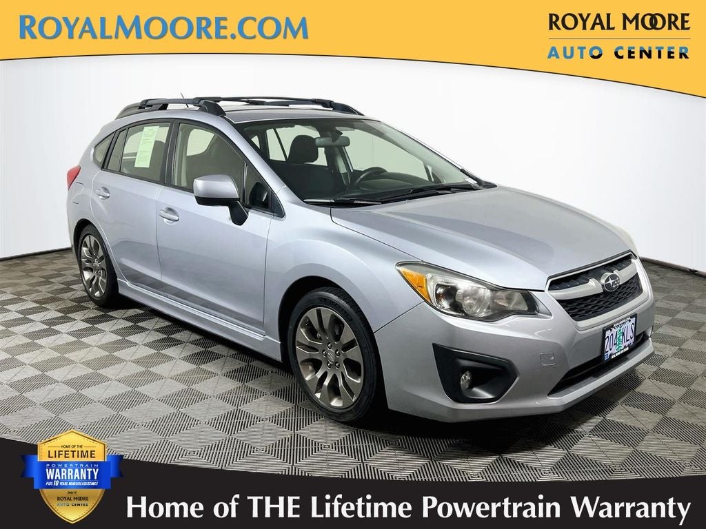 2014 Subaru Impreza 2.0i Sport Premium in Ice Silver Metallic — front three-quarter view