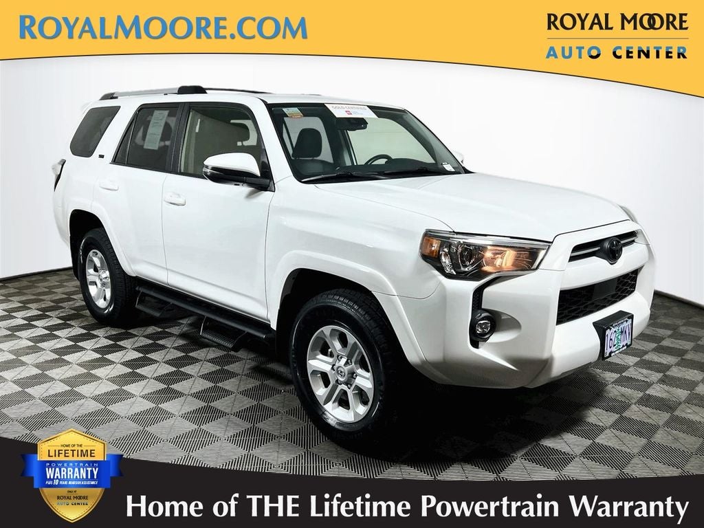 2023 Toyota 4Runner SR5 Premium in Ice Cap — front three-quarter view